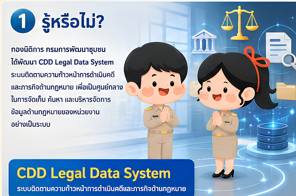 กองนิติการ กรมการพัฒนาชุมชน มุ่งมั่นขับเคลื่อนนวัตกรรมในการสร้างความโปร่งใส ประจำปีงบประมาณ พ.ศ. ๒๕๖๙